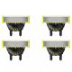 8. Philips Norelco OneBlade OneBlade 360 QP440/50 4 x Replacement Blade 360
