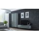 4. TV cabinet VIGO '140' 30/140/40 white/grey gloss