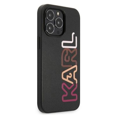 4. Karl Lagerfeld Multipink Brand Case for iPhone 13 Pro / iPhone 13 - Black
