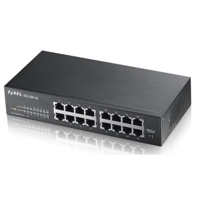 Switch Zyxel GS1100-16E-EU0101F 16p Unmanaged, Fanless, Slim