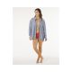 4. RIP CURL Women's Beach Days Pinstripe Shirt Blue