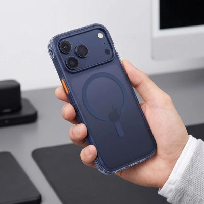 18. Tech-Protect MagAir MagSafe CC Case for iPhone 18 Pro Max / 17 Pro Max - Matte Dark Blue