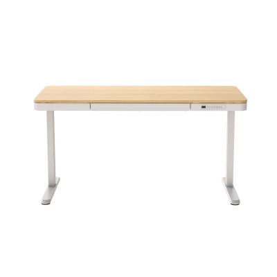 9. Activejet ET119W-C electric height-adjustable desk, white/oak. Tabletop dimensions: 140 x 70 cm.