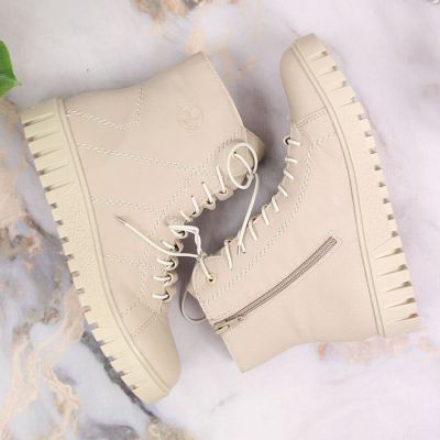 8. Rieker W RKR279C insulated platform ankle boots, beige