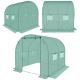 GREENHOUSE GARDEN TUNNEL 200x200x200CM PE GREEN STEEL STRUCTURE