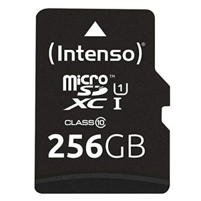5. Intenso microSD Card UHS-I Premium 256 GB Class 10