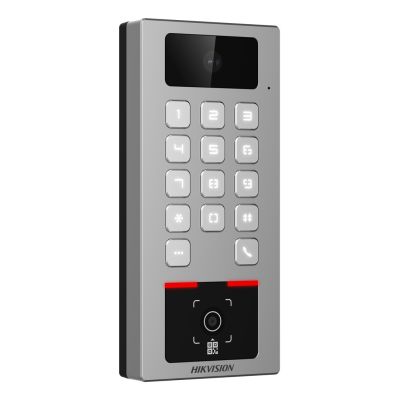 3. Hikvision DS-K1T502DBWX-CQR Access Control Reader Entrance Control Terminal Gray