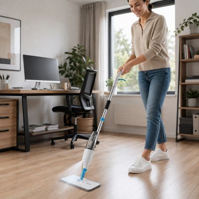 23. ESPERANZA MOP WITH SPRAYER PERFECT CLEAN EHS002
