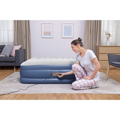 20. Bestway 67630 / 23 Air Mattress Double Mattress Blue, White Unisex