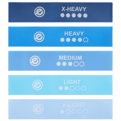 5. SET OF FITNESS CROSSFIT MINI BLUE BAND 5IN1 ENERO FIT