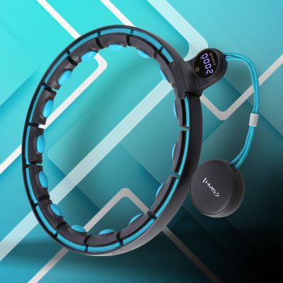 18. HHM17 HULA HOP BLACK/TURQUOISE WITH MAGNETS AND WEIGHT + HMS COUNTER