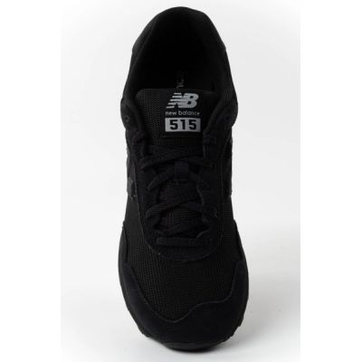 8. New Balance men's 515 black suede leather sneakers