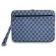 3. DKNY Sleeve Checkered Pattern Printed Stripes 14" Laptop Case - Blue