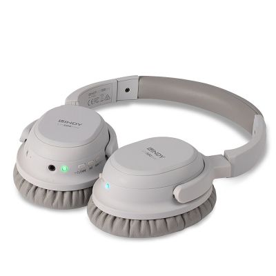 3. Lindy LH500XW Wired & Wireless Headband Headset Calls/Music Micro-USB Bluetooth Gray