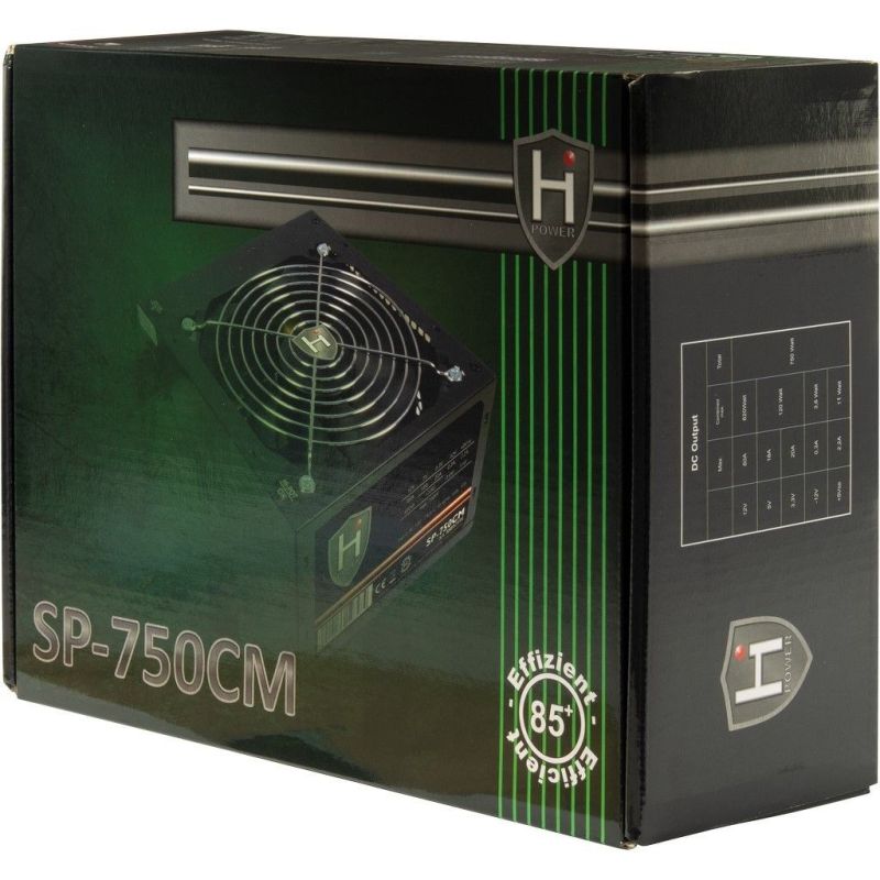 5. Inter-Tech HiPower SP-750CM Power Supply Module 750 W 20+4 pin ATX ATX Black