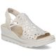 Women's beige wedge sandals Rieker 67465-62