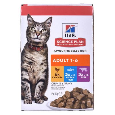 2. HILL'S Feline Adult Multipack Classic - sachet 12x85g