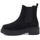 7. Women's suede ankle boots on the platform, black Big Star UU274858