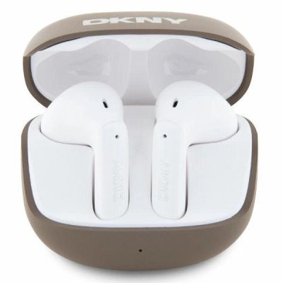 DKNY Satiny Finish TWS BT Bluetooth Wireless Headphones - Brown