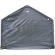 6. GARDEN GARAGE PAVILION 3.50x3.50x2.60M GRAY SASKA GARDEN