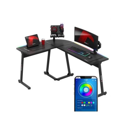 6. Huzaro Hero 6.0 Black RGB Gaming Desk
