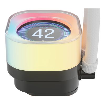 2. Corsair iCUE LINK TITAN 240 RX LCD Processor All-in-one Liquid Cooler 12 cm White 1 pc.