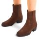 9. Women's brown leather cowboy boots Sergio Leone BT284-S