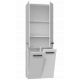 6. NEL BATHROOM COLUMN WHITE 2 BASKETS DOOR LONG SET