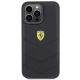 3. Ferrari Quilted Metal Logo case for iPhone 15 Pro Max - black
