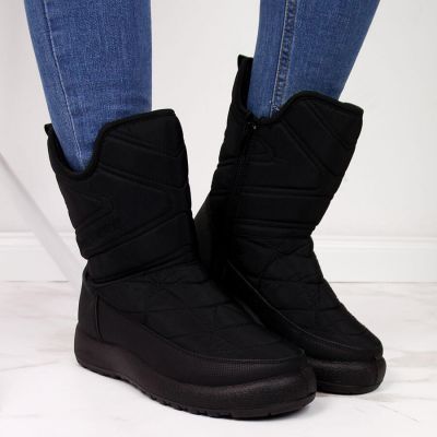 3. NEWS W EVE309A waterproof snow boots black 