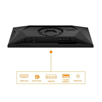 36. MONITOR AOC LED 24.5" 25G4SXU 310Hz