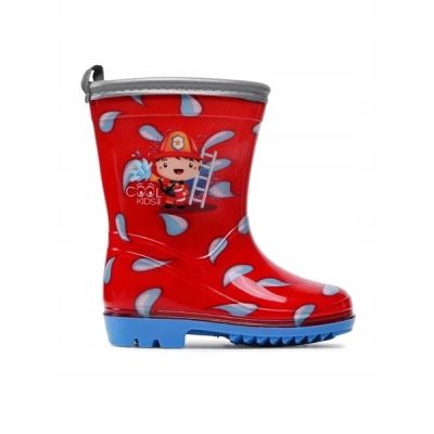 10. Perletti children's rain boots little fireman for boys