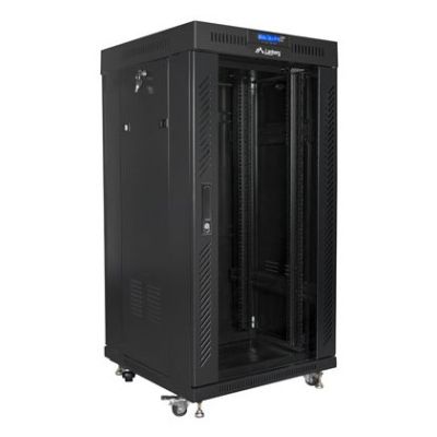 3. Lanberg FF01-6622-12BL 22U Freestanding Rack Black