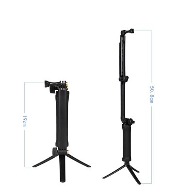 9. 3 in 1 Monopod Tripod with Selfie Stick for GoPro - Black