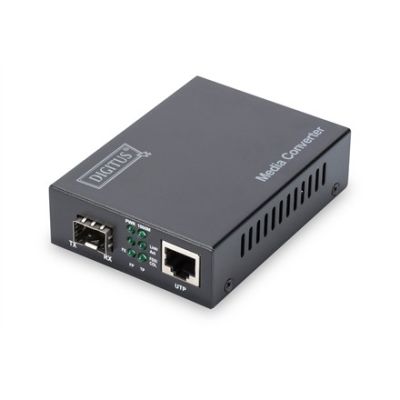7. Media converter RJ45 10/100/1000Base-T to SFP 1000Base-SX/LX (without SFP module)
