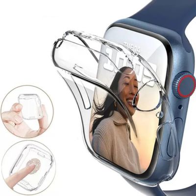 2. Ultra Clear Watch Case for Apple Watch 45mm (Series 7/8/9) - Clear
