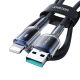 5. Joyroom S-A42 Crystal-Clear Series 3A USB-A - Lightning cable 1.2m - black