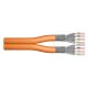 DIGITUS Duplex Installation Cable Cat.7, S/FTP, Dca, AWG 23/1, LSOH, 500m, Orange, Reel