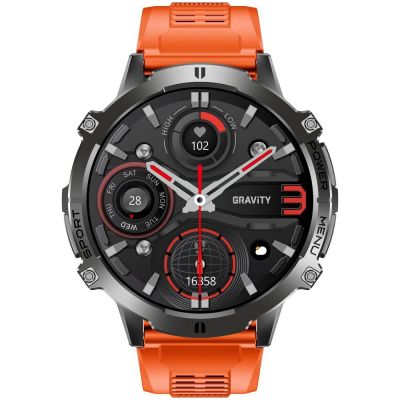 5. Smartwatch Gravity Black Strap + Bracelet GT42-5