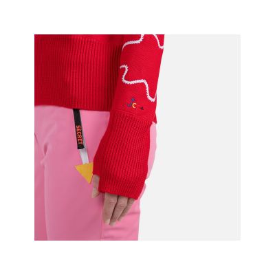 4. Rossignol W Jcc Roll Neck Sweater Red