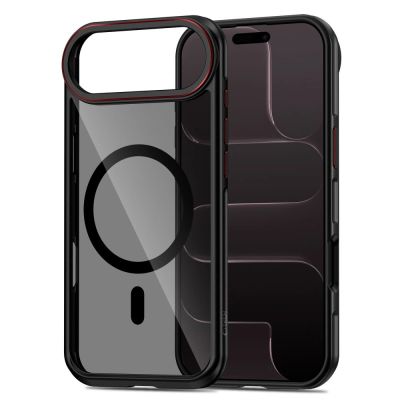 2. Tech-Protect MagHybrid MagSafe Case for iPhone Air - Black and Red