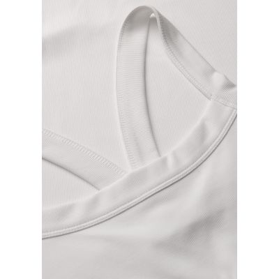 7. CASALL Women's Defined Rib Sport Top White