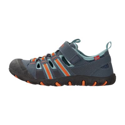 Trollkids Kids Sandefjord Sandal XT dark navy/dusky turquoise/glow orange children's sports sandals for boys/girls (668-110)