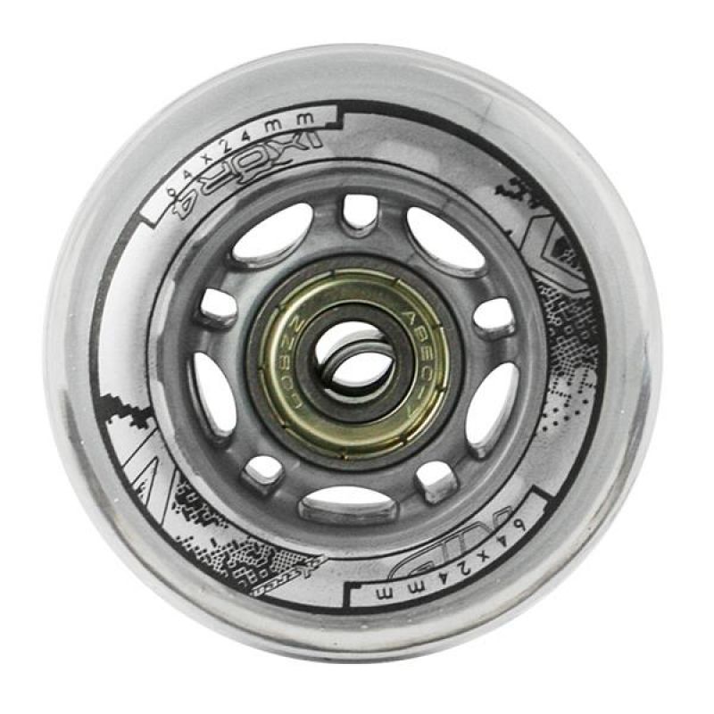 4. PU 64x24 82A TRANSPARENT (4 pcs.) + ABEC-7 (8 pcs.) NILS EXTREME SET