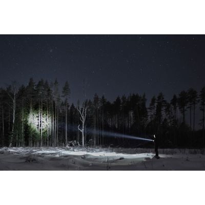 8. Ansmann TS1000RF Black LED Handheld Flashlight