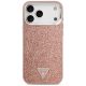 3. Guess Glitter Triangle Logo MagSafe Case for iPhone 17 Pro Max - Pink
