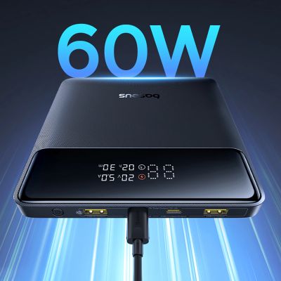 15. Baseus Blade H1 20000mAh 100W Powerbank with Display - Black