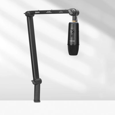 3. Boya BY-BA30 Desktop Microphone Arm with Hidden Cable Management - Black