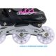 38. ROLLER SKATES-ROLLER SKATES-ICE SKATING 4IN1 ENERO PRO LED 30-33 PINK-GRAY