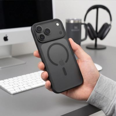 7. Tech-Protect Magmat Magsafe CC Case for iPhone 18 Pro / 17 Pro - Matte Black